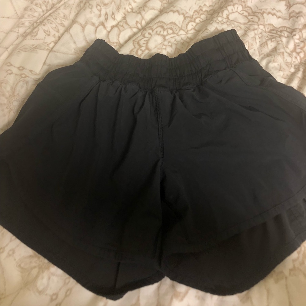 Lululemon black running shorts, size 4 NWOT